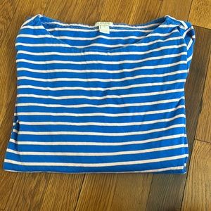 J. Crew boat neck heavy cotton shirt with slits on the side! Size S. ✨✨